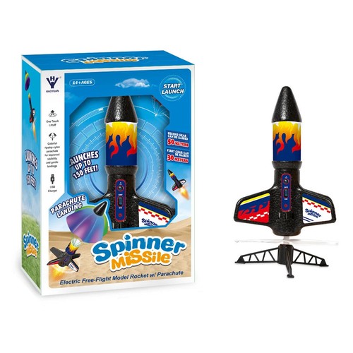 Motorized electric kids rocket - motorized,