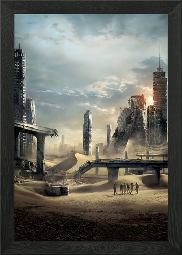 Maze runner framed - maze, art
