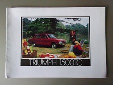 TRIUMPH 1500 TC SALOON orig 1973 1974 UK Mkt Sales Brochure