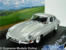 JAGUAR E TYPE CAR MODEL 1:43 SIZE 1961 GREY IXO ATLAS COUPE SPORTS MYTHIQUES T34