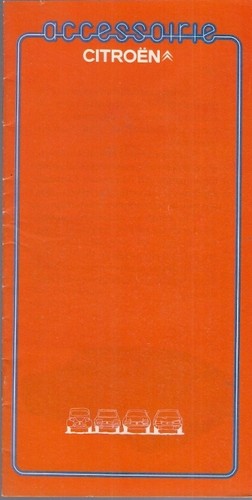 Citroen accessories 1977 - accessories, 1977-78
