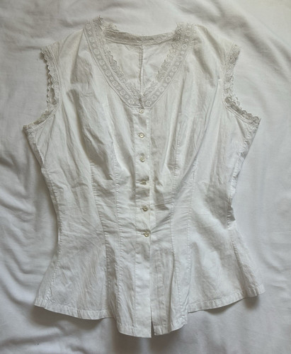 Antique cami corset cover - corset, c