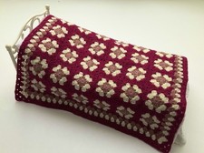 Hand Crochet 4 Ply Wool Bed Cover For Babies Or Sindy Doll Single Bed