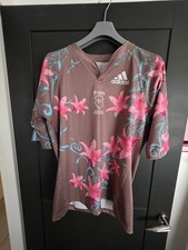 Stade Francais Rugby Shirt XL - 07/08 Flower Jersey - Adidas