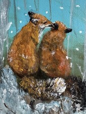 Foxes In The Winter Season