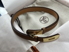 Hermes Kelly 18 Belt Brown