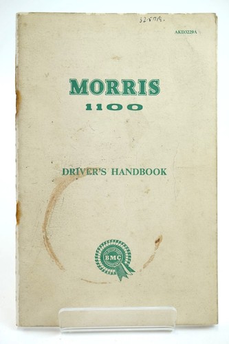 Morris 1100 driver - driver's, handbook