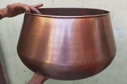 Copper planter pot home - planter,
