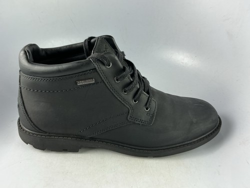 Rockport black leather storm - black,