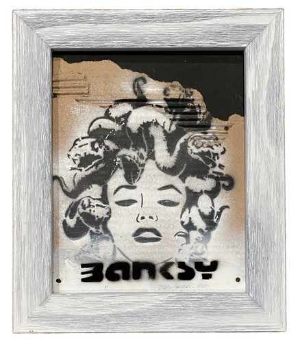 Banksy graffiti art cardboard - banksy,