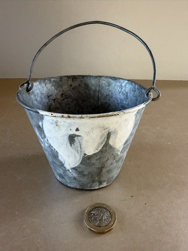 Vintage mini galvanised metal - vintage,