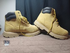 Brahma Mens Leather Wheat Bravo Working Boots (550030327) Size UK 10, EUR 43.5