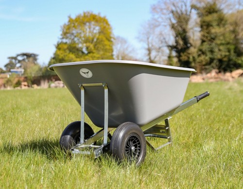 Twin wheelbarrow 200l - wheelbarrow,