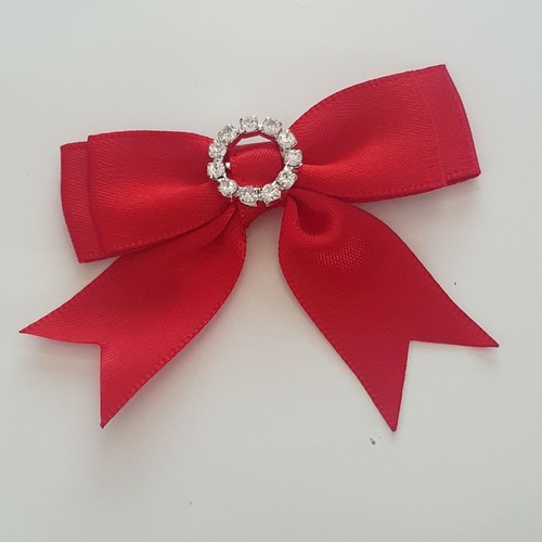 Satin ribbon pre tied bow - 1,