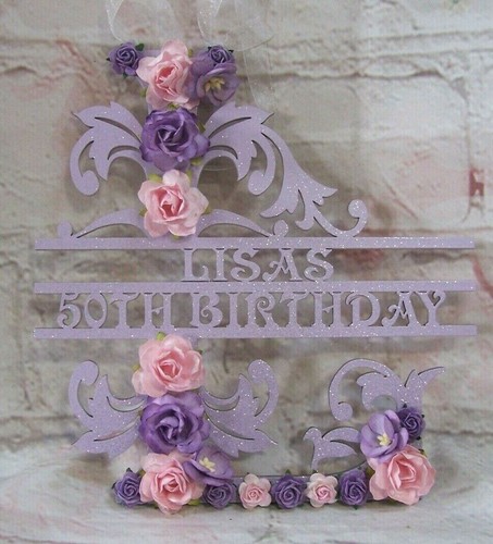 Handmade mdf letter - name, age