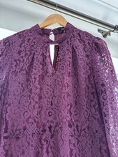 Wallis Lace High Neck Dress