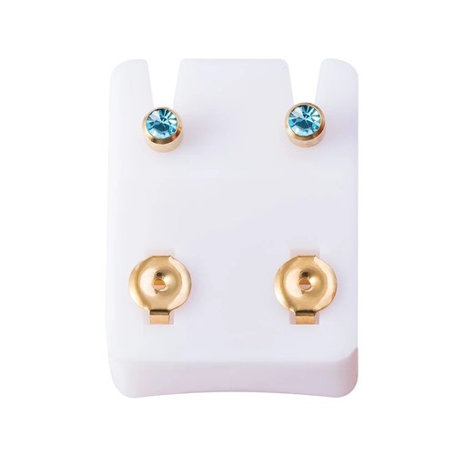 Gem earrings ear studs - gem,