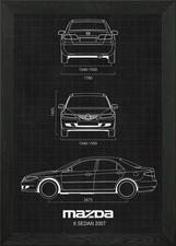 Mazda 6 Sedan 2007 Framed Wall