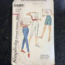 1950s Vintage Simplicity 4886