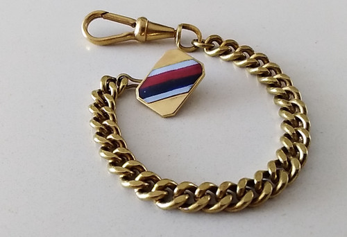 Vintage pocket watch chain - chain, t