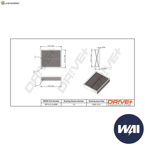 Fuel filter dp1110 - filter, dp1110.13.0098