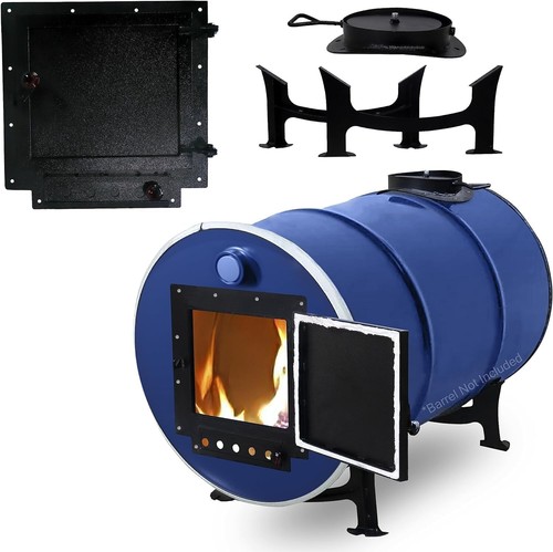 Barrel wood stove - wood, 55