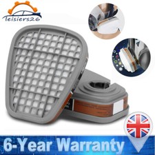 2PCS 6001CN Organic Vapor Respirator Filter Cartridge For 7502 6200 Gas Mask UK
