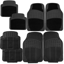 4 PCS CAR MATS RUBBER BLACK