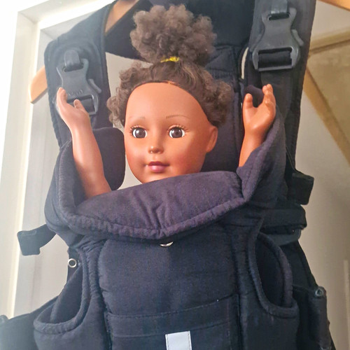 Black baby carrier backpack - black,