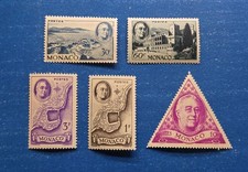 Monaco Stamps, Scott 198-202