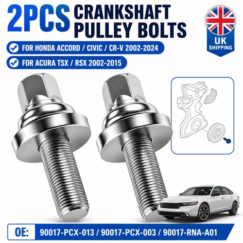 Pair crank pulley - crank, retaining
