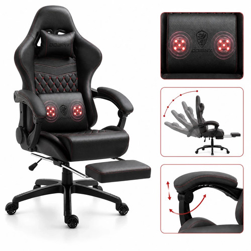 Red recliner executive - pu,