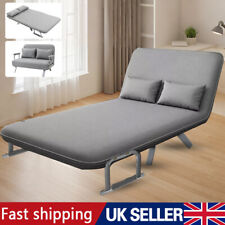 Upholstered 2 Seater Fabric Sofa Bed Sleeper Couch Sofabed Settee Recliner Beds