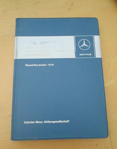 Table book mercedes 1976 - book, dd