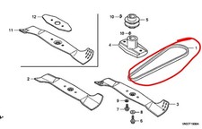 Honda IZY 16" 18" 41 cm 46 cm drive belt hrg466 hrg416 22431 vk7 22431-vk7-750