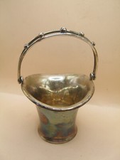 Vintage Denmark Solid Silver Basket Toothpick Holder E Dragsted Marked STERLING