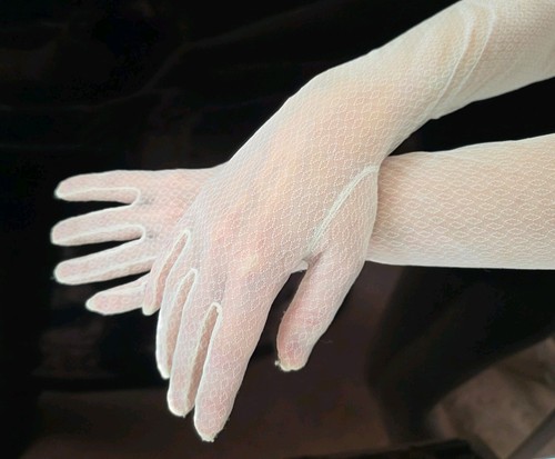 Vintage white nylon opera - vintage,
