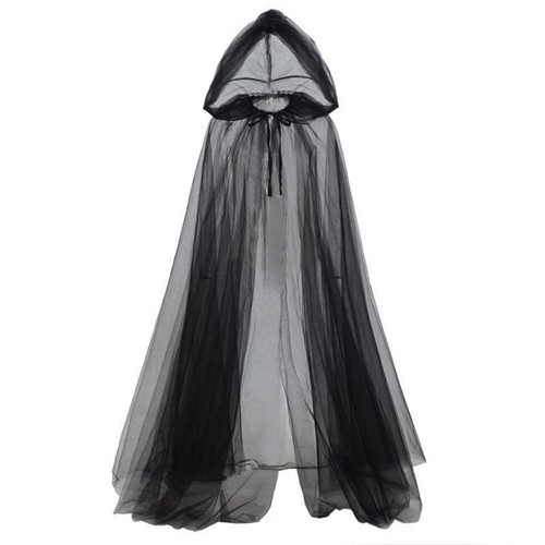 Halloween hooded tulle - halloween, cloak