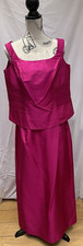 Vera Mont 2 pce Pink Silk outfit UK 20 ( cocktail/party etc) (top/skirt) (08/06)