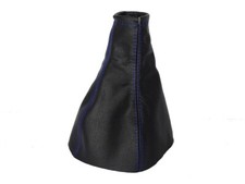 Gear Gaiter For Vauxhall Opel Corsa C 2000-2006 Faux Leather Blue Stitching