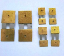 6x Assorted Brass Clock