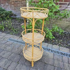 Vintage 3 Tier Rattan Bamboo