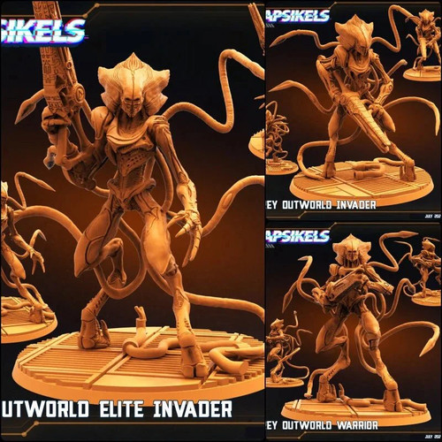 Outworld alien miniature - alien,