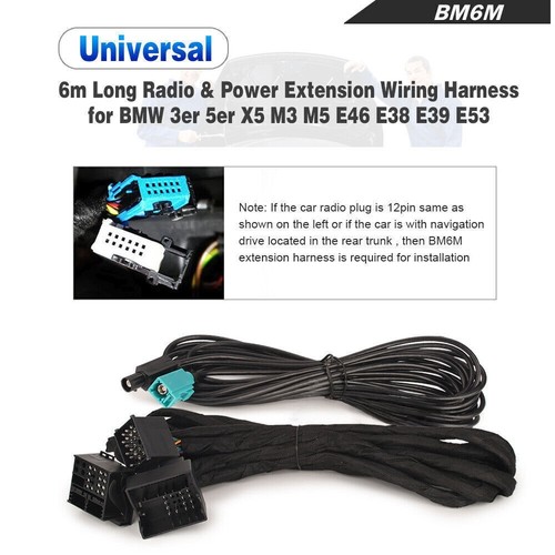 Power radio extension - 6m, cable