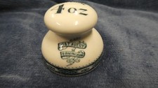 Antique Rare W. & T. Avery Birmingham Ceramic 4 oz Imperial Scale Weight c.1870-