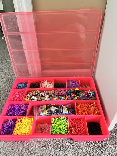 Rainbow loom rubberbands and - rainbow,
