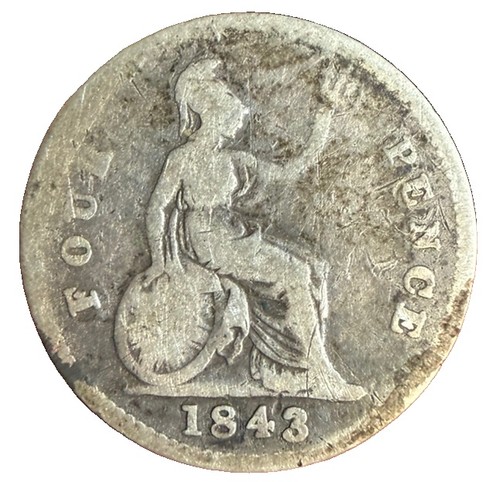 1843 victoria four pence - victoria,