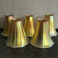 Set Of 5 Steuben Gold Aurene