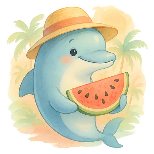 Funny dolphin cartoon - cartoon, car