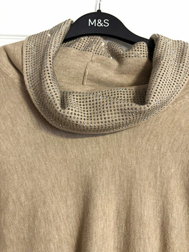 Frank usher beige cowl - usher, neck